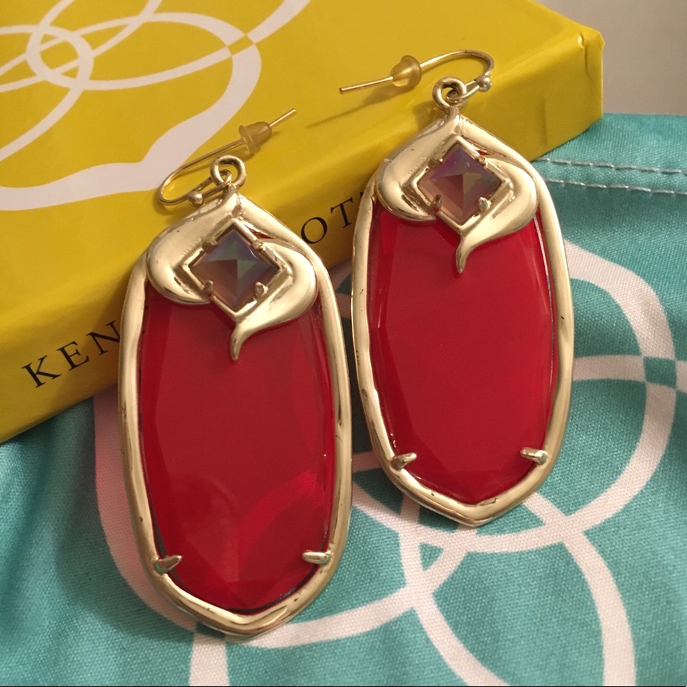 Kendra Scott Gabby Earrings in Red ❤️